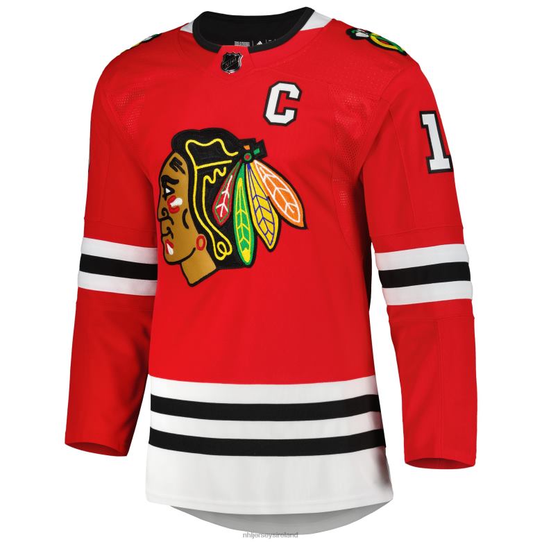 NHL Men Chicago Blackhawks Jonathan Toews Adidas Red Captain Patch Home Primegreen Authentic Pro Player Jersey D002V181 Clothing