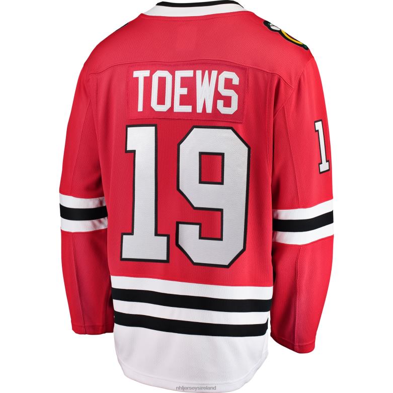 NHL Men Chicago Blackhawks Jonathan Toews Fanatics Branded Red Breakaway Player Jersey D002V198 Clothing