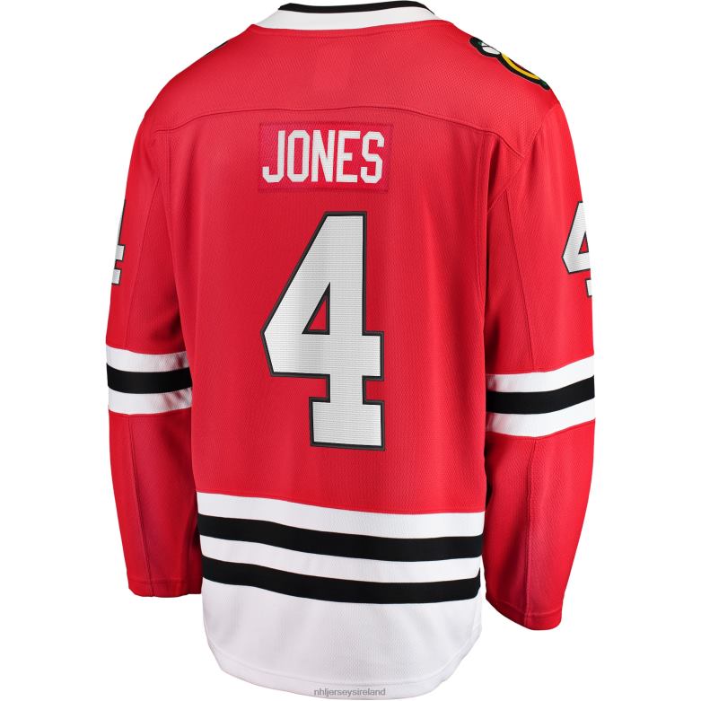 NHL Men Chicago Blackhawks Seth Jones Fanatics Branded Red Home Breakaway Player Jersey D002V1516 Clothing