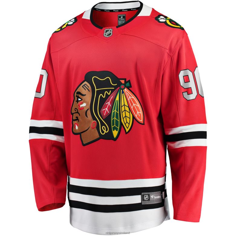 NHL Men Chicago Blackhawks Tyler Johnson Fanatics Branded Red Home Team Breakaway Player Jersey D002V1717 Clothing