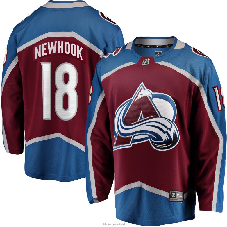 NHL Men Colorado Avalanche Alex Newhook Fanatics Branded Burgundy Home Breakaway Player Jersey D002V2398 Clothing