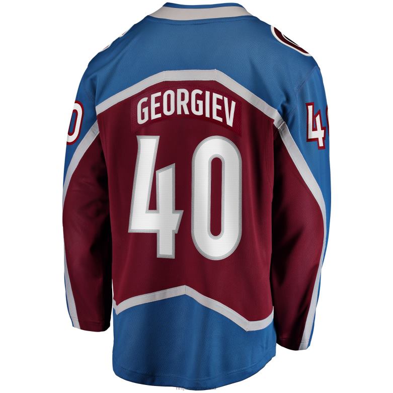 NHL Men Colorado Avalanche Alexandar Georgiev Fanatics Branded Burgundy Home Breakaway Player Jersey D002V483 Clothing