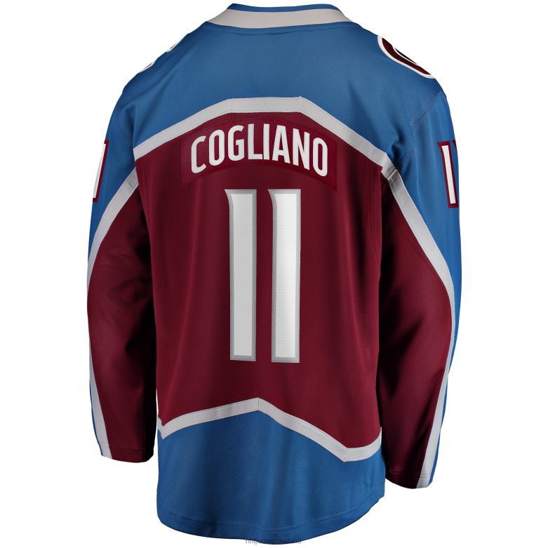 NHL Men Colorado Avalanche Andrew Cogliano Fanatics Branded Burgundy Home Breakaway Jersey D002V1329 Clothing