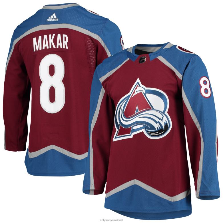 NHL Men Colorado Avalanche Cale Makar Adidas Burgundy Home Primegreen Authentic Pro Player Jersey D002V143 Clothing
