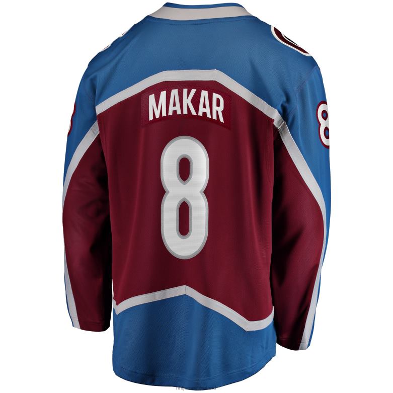 NHL Men Colorado Avalanche Cale Makar Fanatics Branded Burgundy 2022 Stanley Cup Champions Breakaway Patch Player Jersey D002V384 Clothing