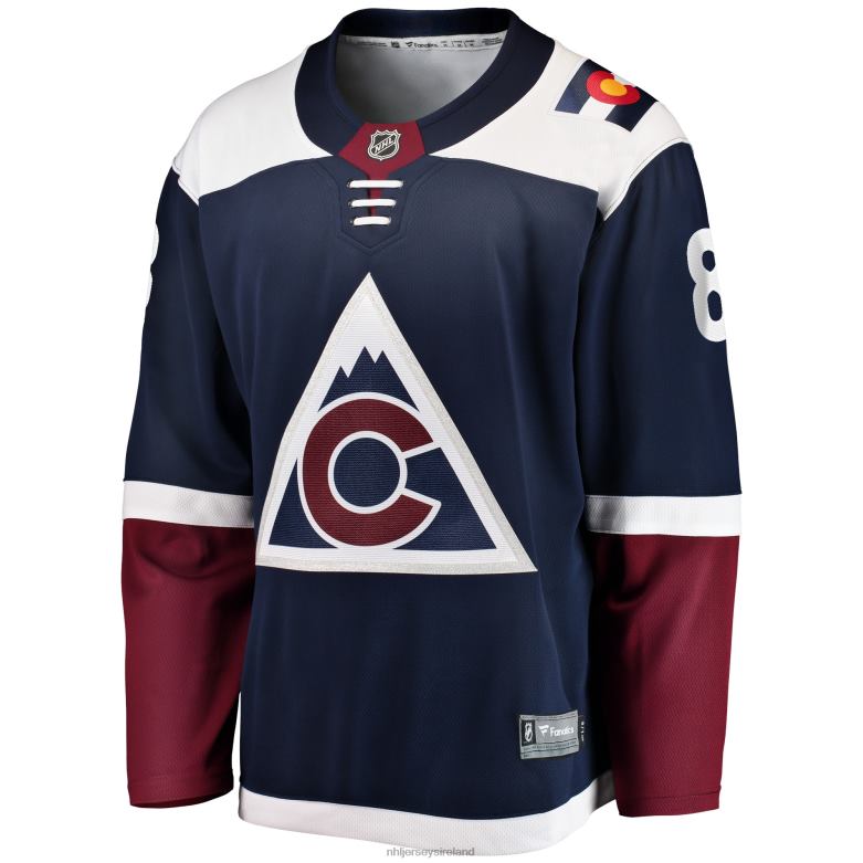 NHL Men Colorado Avalanche Cale Makar Fanatics Branded Navy Alternate 2018/19 Premier Breakaway Player Jersey D002V10 Clothing
