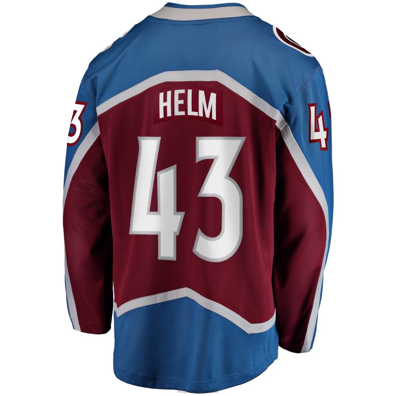 NHL Men Colorado Avalanche Darren Helm Fanatics Branded Burgundy Home Breakaway Player Jersey D002V1242 Clothing
