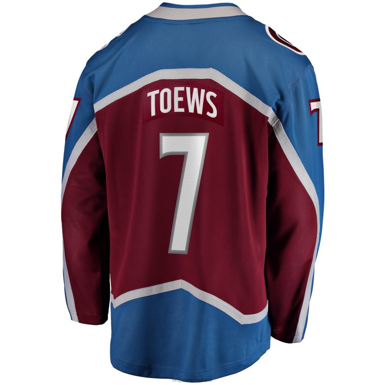 NHL Men Colorado Avalanche Devon Toews Fanatics Branded Burgundy Home Breakaway Player Jersey D002V1056 Clothing