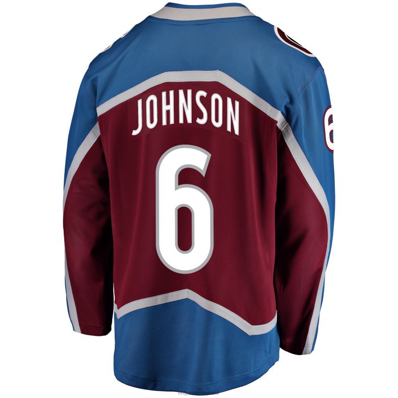 NHL Men Colorado Avalanche Erik Johnson Fanatics Branded Burgundy Breakaway Player Jersey D002V554 Clothing