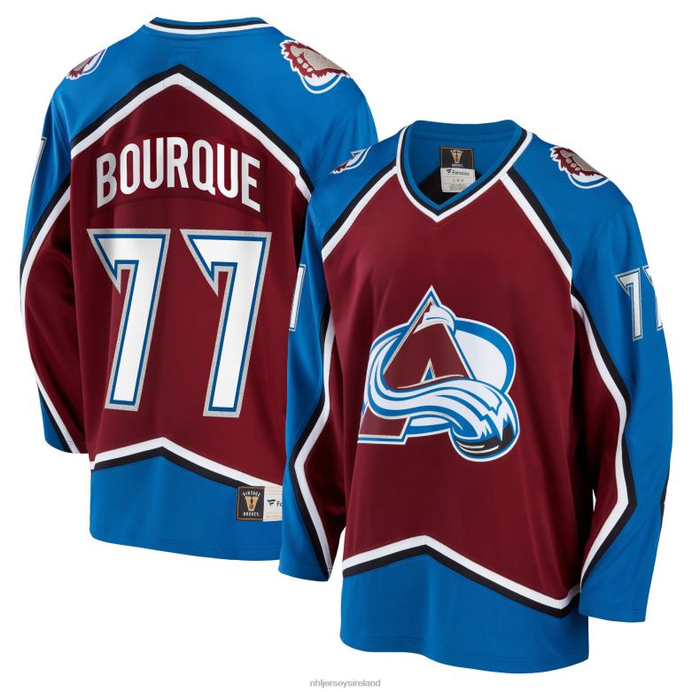 NHL Men Colorado Avalanche Fanatics Branded Burgundy Breakaway Retired Player Jersey D002V628 Clothing
