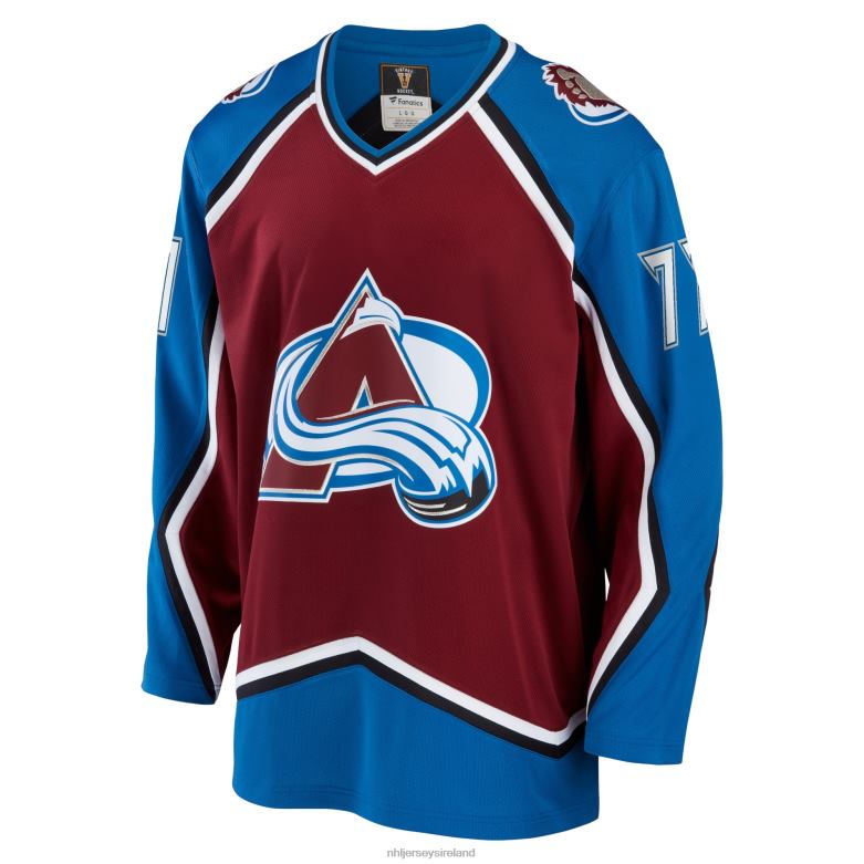 NHL Men Colorado Avalanche Fanatics Branded Burgundy Breakaway Retired Player Jersey D002V628 Clothing