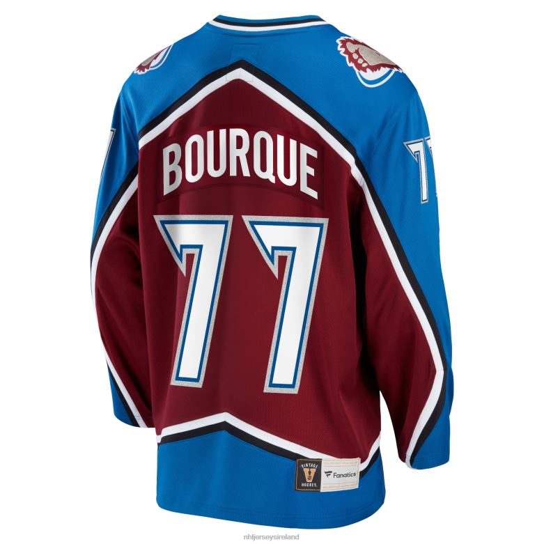 NHL Men Colorado Avalanche Fanatics Branded Burgundy Breakaway Retired Player Jersey D002V628 Clothing