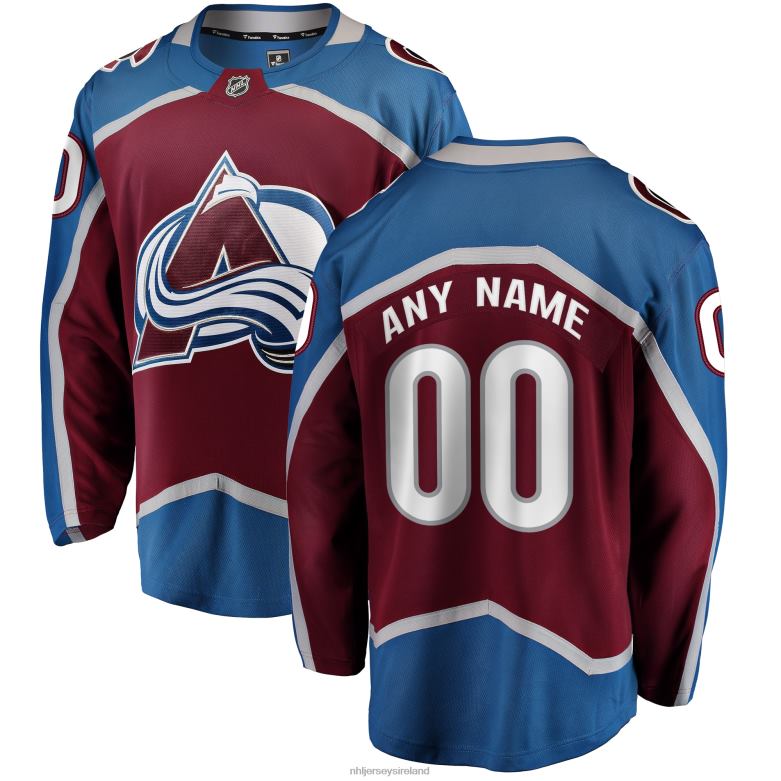 NHL Men Colorado Avalanche Fanatics Branded Maroon Home Breakaway Custom Jersey D002V106 Clothing