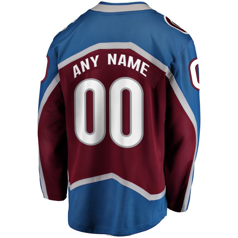 NHL Men Colorado Avalanche Fanatics Branded Maroon Home Breakaway Custom Jersey D002V106 Clothing