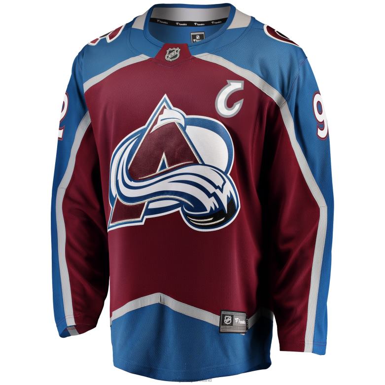 NHL Men Colorado Avalanche Gabriel Landeskog Fanatics Branded Burgundy Breakaway Player Jersey D002V280 Clothing