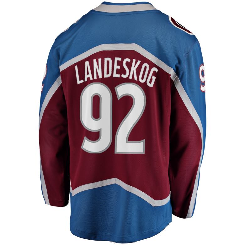 NHL Men Colorado Avalanche Gabriel Landeskog Fanatics Branded Burgundy Breakaway Player Jersey D002V280 Clothing