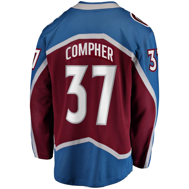 NHL Men Colorado Avalanche JT Compher Fanatics Branded Burgundy Home Breakaway Player Jersey D002V1321 Clothing