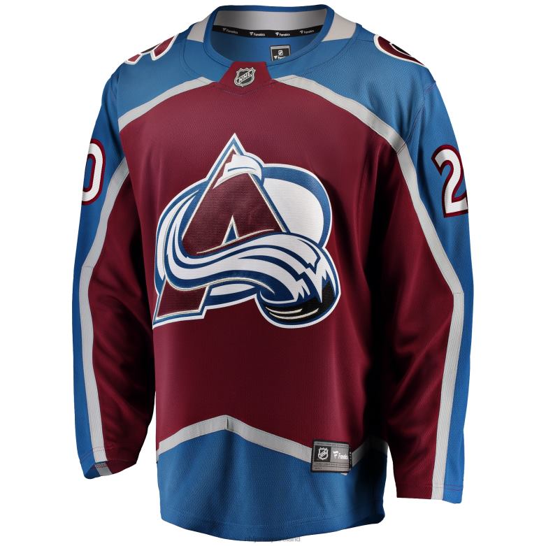 NHL Men Colorado Avalanche Lars Eller Fanatics Branded Burgundy Home Breakaway Jersey D002V1353 Clothing