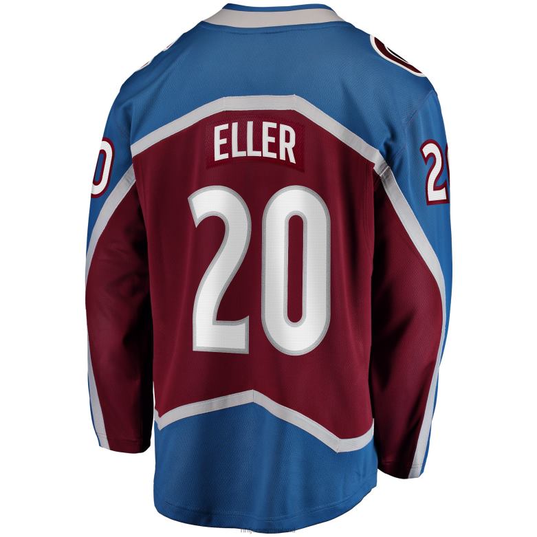 NHL Men Colorado Avalanche Lars Eller Fanatics Branded Burgundy Home Breakaway Jersey D002V1353 Clothing
