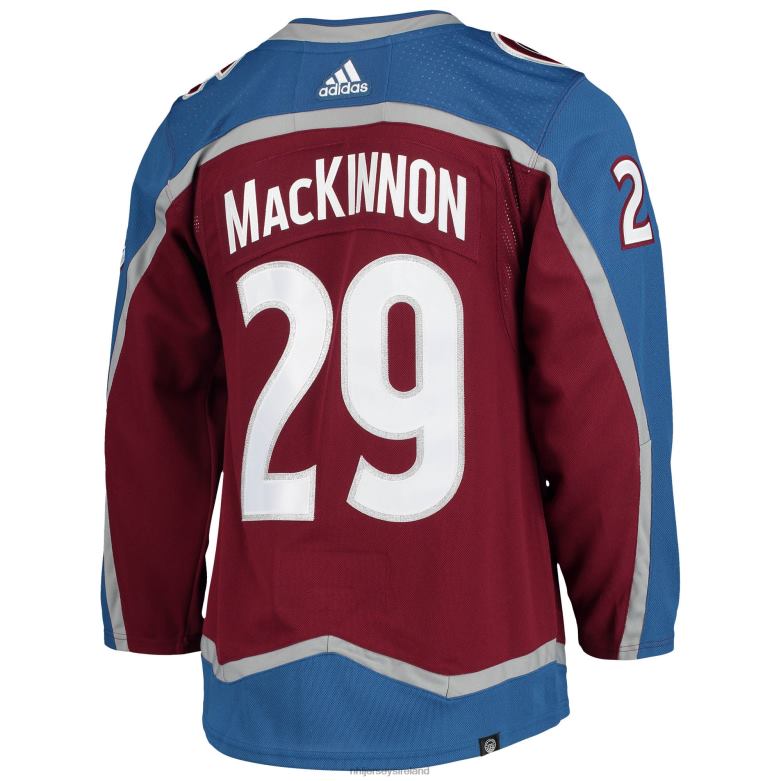 NHL Men Colorado Avalanche Nathan Mackinnon Adidas Burgundy Home Primegreen Authentic Pro Player Jersey D002V92 Clothing