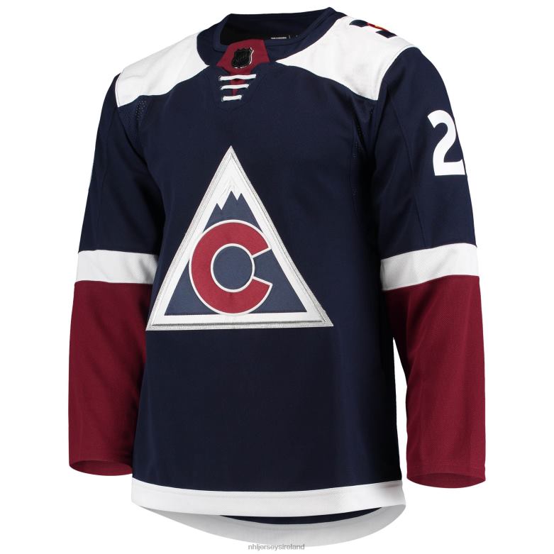 NHL Men Colorado Avalanche Nathan Mackinnon Adidas Navy Alternate Primegreen Authentic Pro Player Jersey D002V133 Clothing