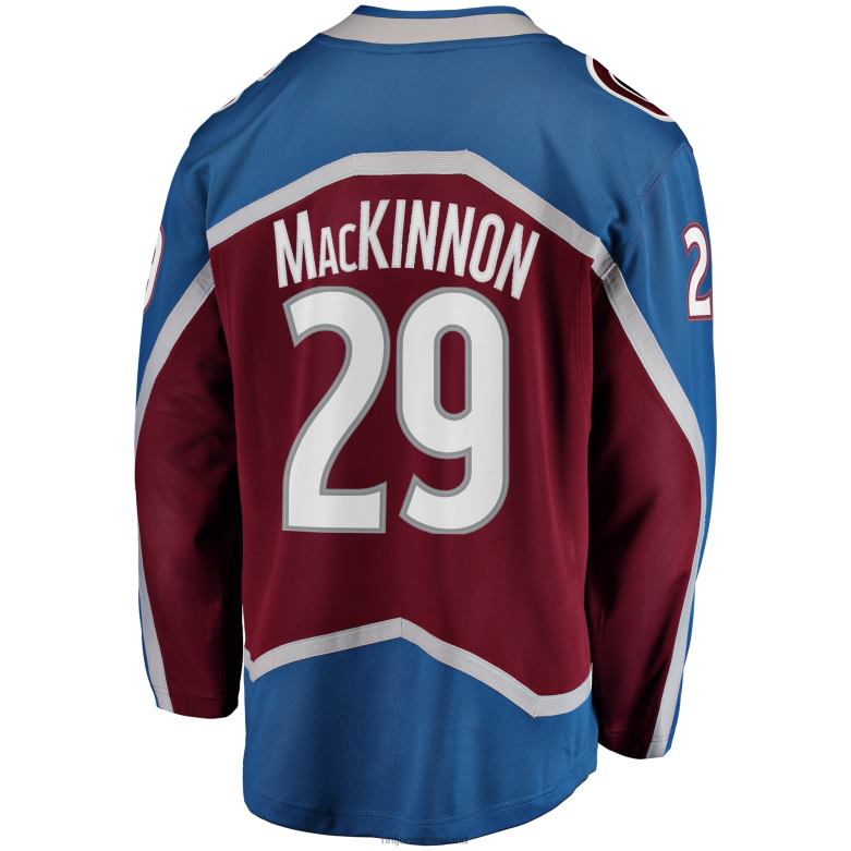 NHL Men Colorado Avalanche Nathan Mackinnon Fanatics Branded Burgundy Breakaway Player Jersey D002V28 Clothing