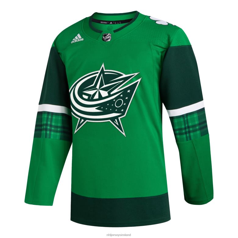 NHL Men Columbus Blue Jackets Adidas Kelly Green 2023 St Patrick\S Day Primegreen Authentic Jersey D002V301 Clothing
