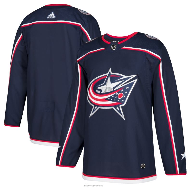 NHL Men Columbus Blue Jackets Adidas Navy Home Authentic Blank Jersey D002V2068 Clothing