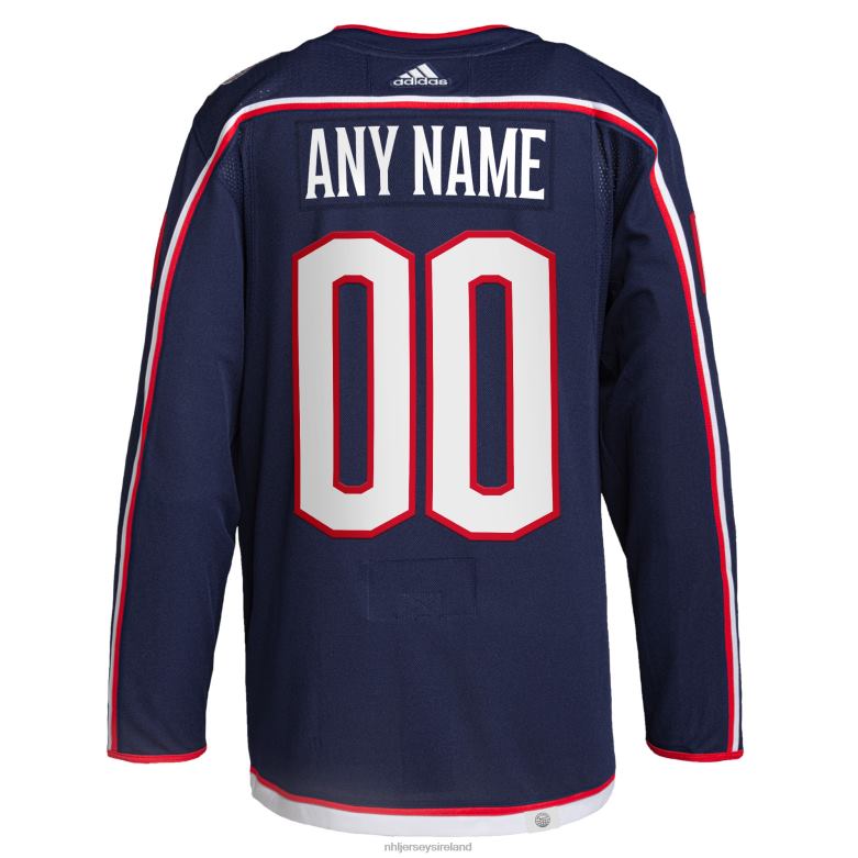 NHL Men Columbus Blue Jackets Adidas Navy Home Primegreen Authentic Pro Custom Jersey D002V2026 Clothing