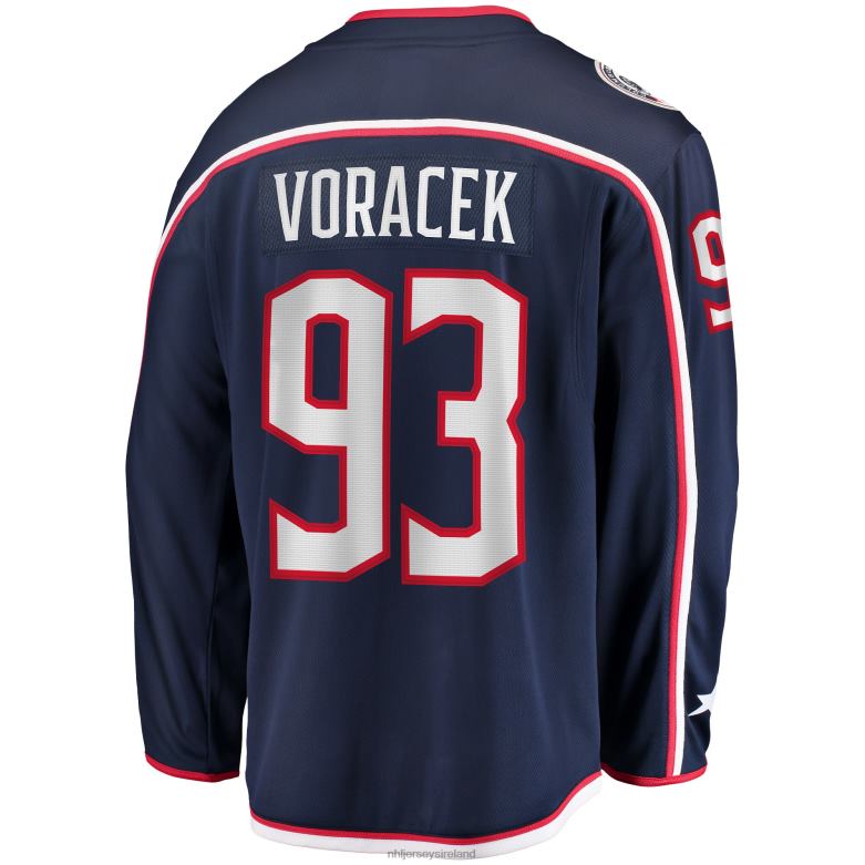 NHL Men Columbus Blue Jackets Jakub Voracek Fanatics Branded Navy Breakaway Player Jersey D002V2394 Clothing
