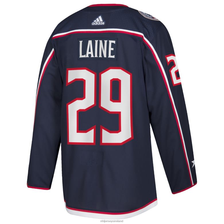 NHL Men Columbus Blue Jackets Patrik Laine Adidas Navy Home Authentic Player Jersey D002V2083 Clothing