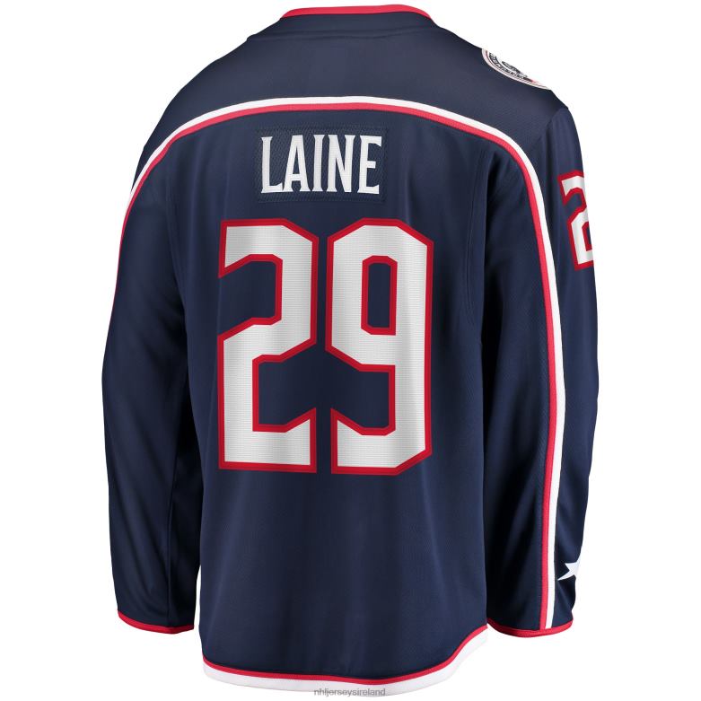 NHL Men Columbus Blue Jackets Patrik Laine Fanatics Branded Navy Home Breakaway Jersey D002V1110 Clothing