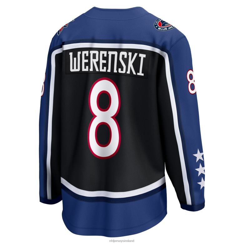 NHL Men Columbus Blue Jackets Zach Werenski Fanatics Branded Black Special Edition 20 Breakaway Player Jersey D002V1280 Clothing