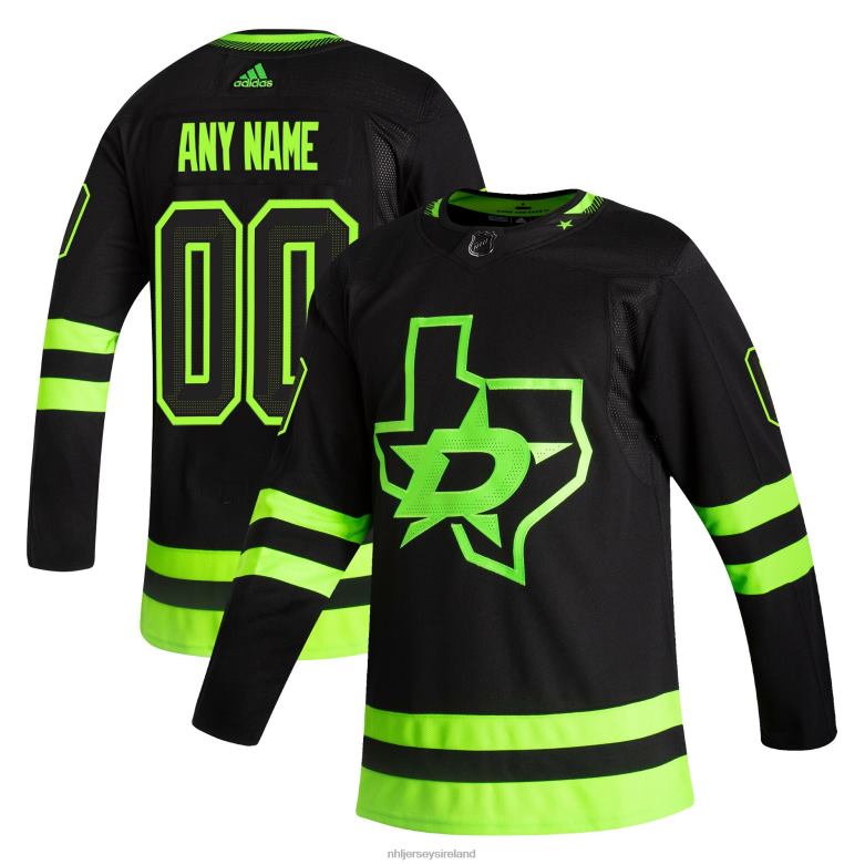 NHL Men Dallas Stars Adidas Black 2020/21 Alternate - Authentic Custom Jersey D002V277 Clothing