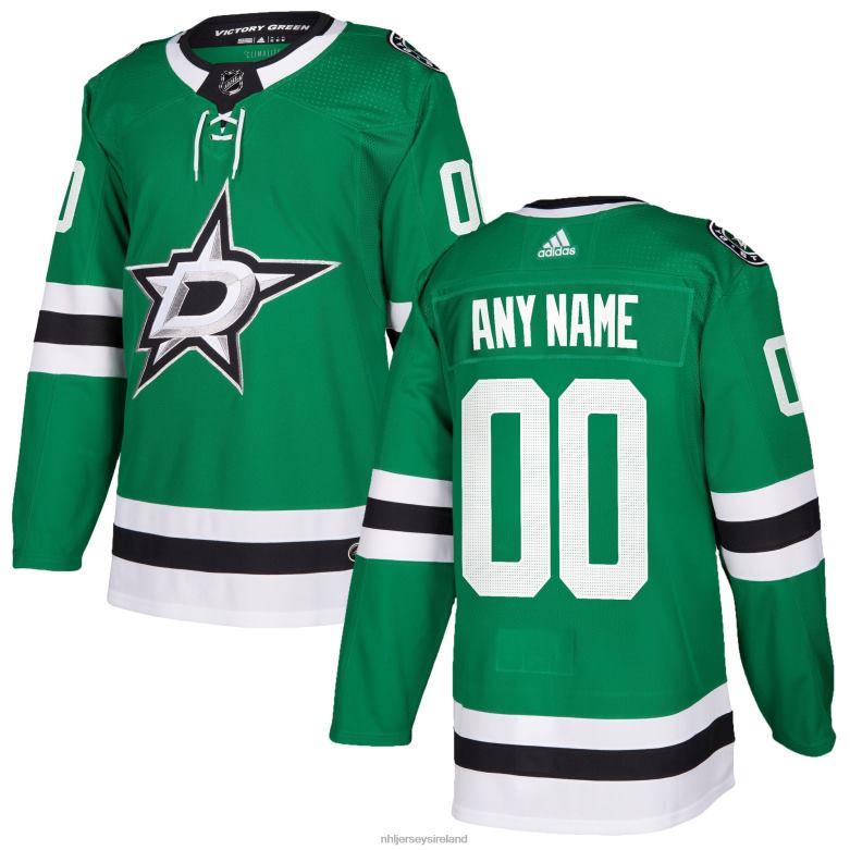 NHL Men Dallas Stars Adidas Kelly Green Authentic Custom Jersey D002V2253 Clothing