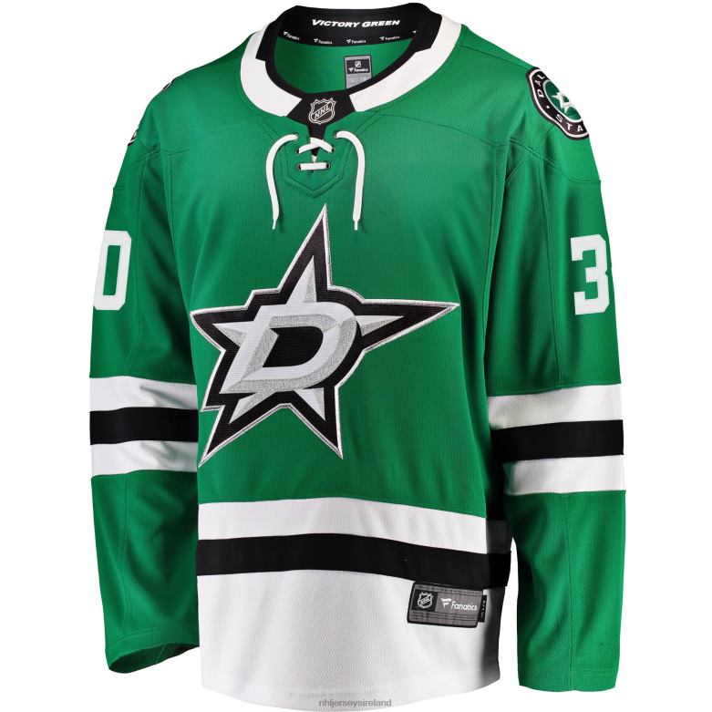 NHL Men Dallas Stars Ben Bishop Fanatics Branded Kelly Green Breakaway Jersey D002V1801 Clothing