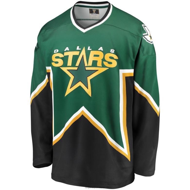 NHL Men Dallas Stars Fanatics Branded Kelly Green/Black Premier Breakaway Heritage Blank Jersey D002V108 Clothing