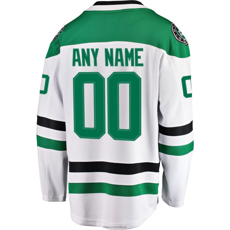 NHL Men Dallas Stars Fanatics Branded White Away Breakaway Custom Jersey D002V137 Clothing