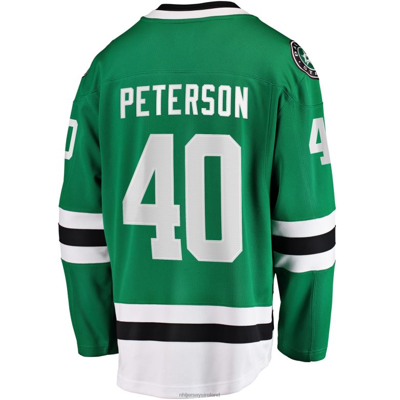 NHL Men Dallas Stars Jacob Peterson Fanatics Branded Kelly Green Home Breakaway Player Jersey D002V1885 Clothing