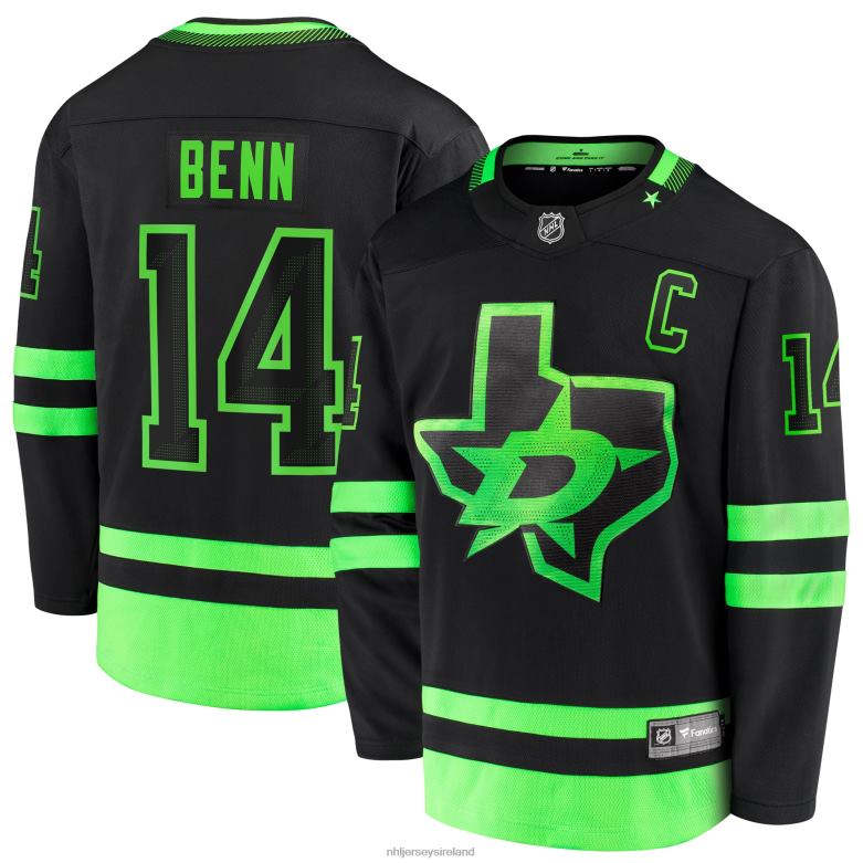 NHL Men Dallas Stars Jamie Benn Fanatics Branded Black 2020/21 Alternate Premier Breakaway Player Jersey D002V20 Clothing