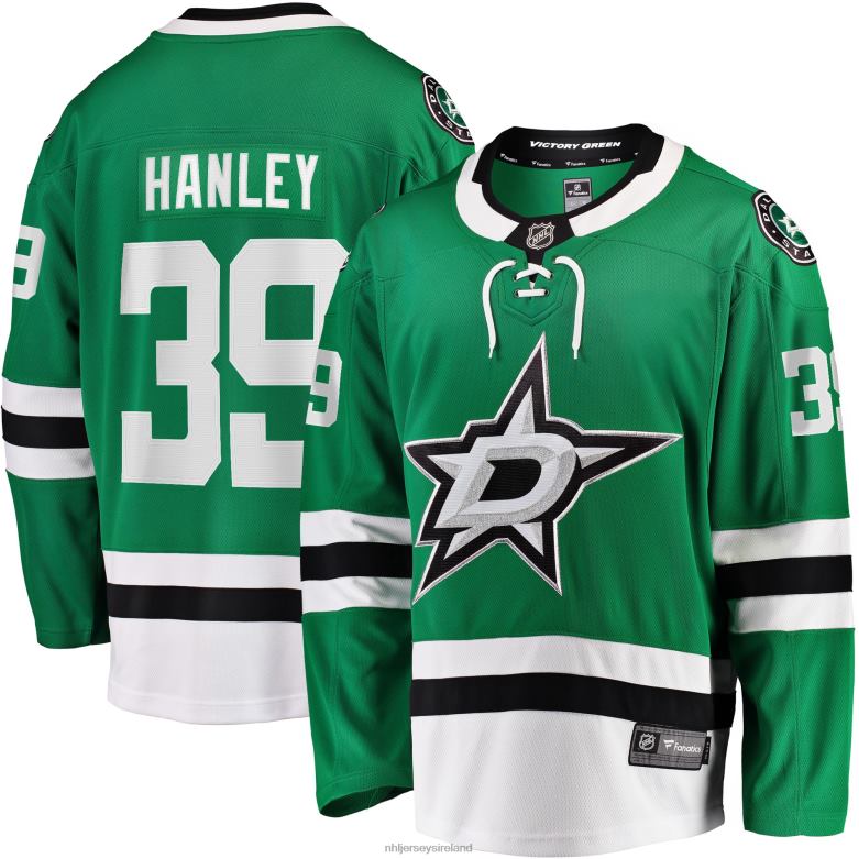 NHL Men Dallas Stars Joel Hanley Fanatics Branded Kelly Green Breakaway Player Jersey D002V2250 Clothing