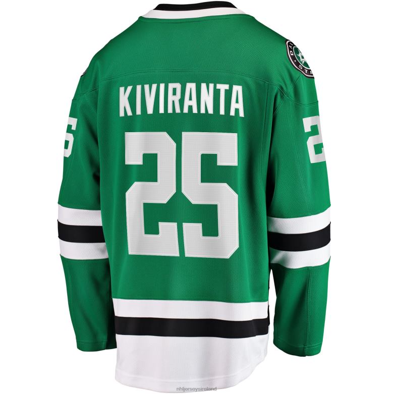 NHL Men Dallas Stars Joel Kiviranta Fanatics Branded Kelly Green Home Breakaway Jersey D002V1954 Clothing