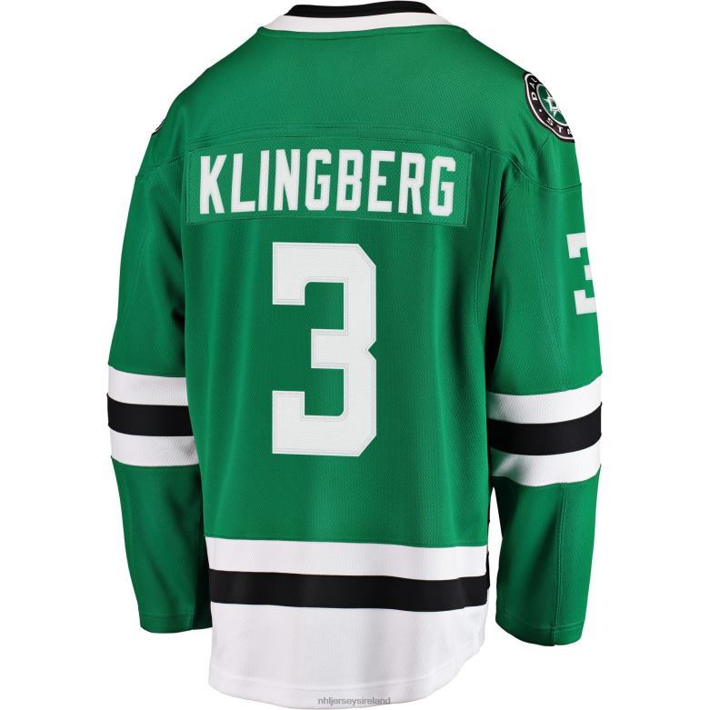 NHL Men Dallas Stars John Klingberg Fanatics Branded Kelly Green Breakaway Jersey D002V2341 Clothing