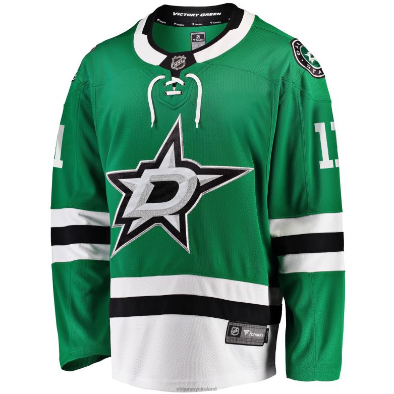 NHL Men Dallas Stars Luke Glendening Fanatics Branded Kelly Green Home Breakaway Player Jersey D002V1884 Clothing
