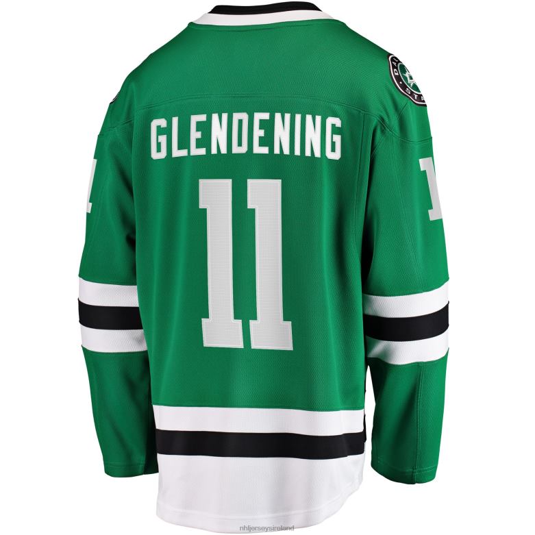 NHL Men Dallas Stars Luke Glendening Fanatics Branded Kelly Green Home Breakaway Player Jersey D002V1884 Clothing
