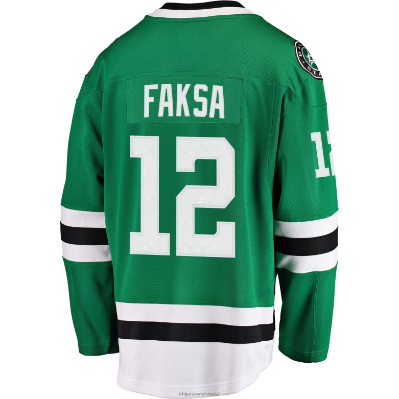 NHL Men Dallas Stars Radek Faksa Fanatics Branded Kelly Green Breakaway Jersey D002V1395 Clothing