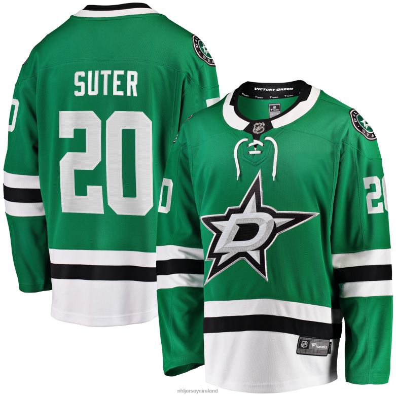 NHL Men Dallas Stars Ryan Suter Fanatics Branded Kelly Green Breakaway Player Jersey D002V1886 Clothing