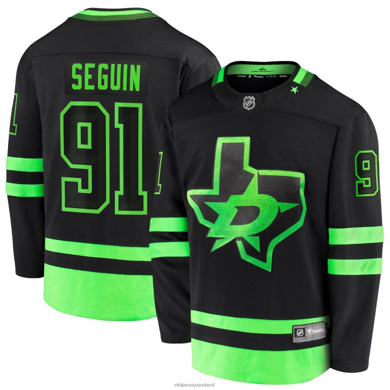 NHL Men Dallas Stars Tyler Seguin Fanatics Branded Black 2020/21 Alternate Premier Breakaway Player Jersey D002V58 Clothing
