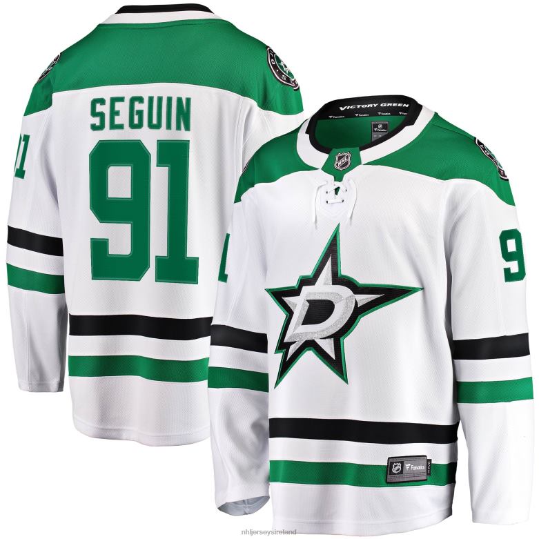 NHL Men Dallas Stars Tyler Seguin Fanatics Branded White Away Premier Breakaway Player Jersey D002V1205 Clothing