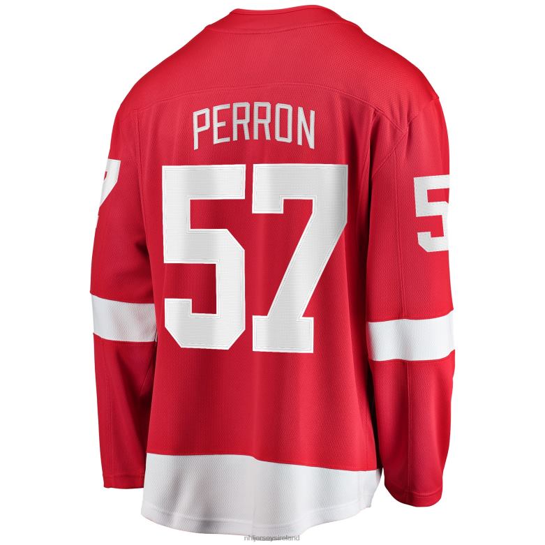 NHL Men Detroit Red Wings David Perron Fanatics Branded Red Home Breakaway Player Jersey D002V594 Clothing